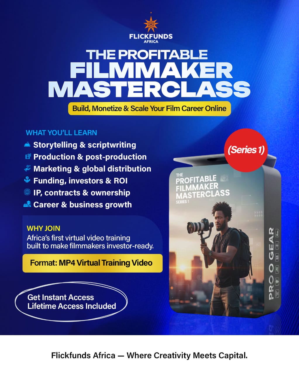 Flickfunds Africa Virtual Professional Masterclass - Scaling African Cinema: Business, Innovation & Global Positioning